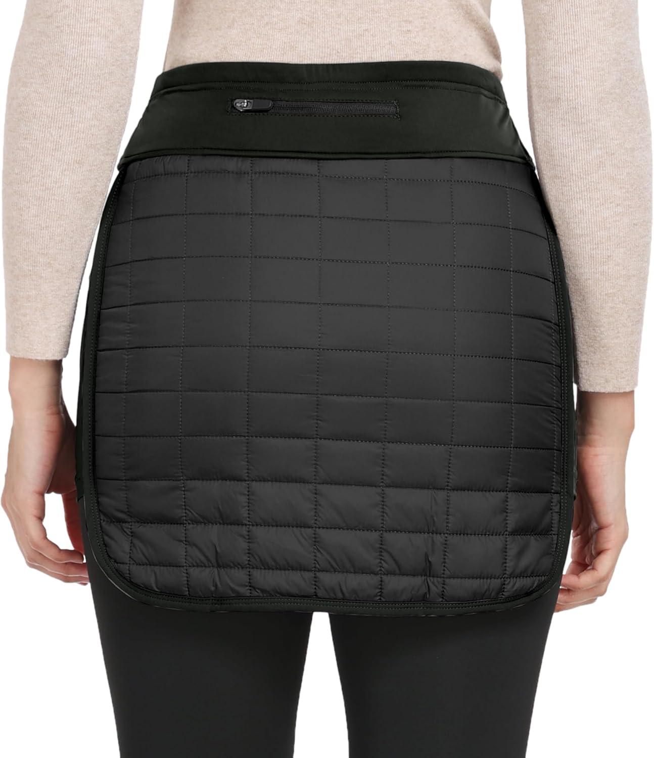 imageLittle Donkey Andy Womens Lightweight Puffer Sport Skorts Warm Quilted Skirt Outdoors Hiking RunningA Black
