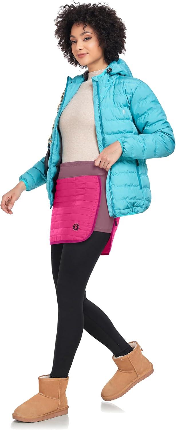 imageLittle Donkey Andy Womens Lightweight Puffer Sport Skorts Warm Quilted Skirt Outdoors Hiking RunningA Fuchsia Rose