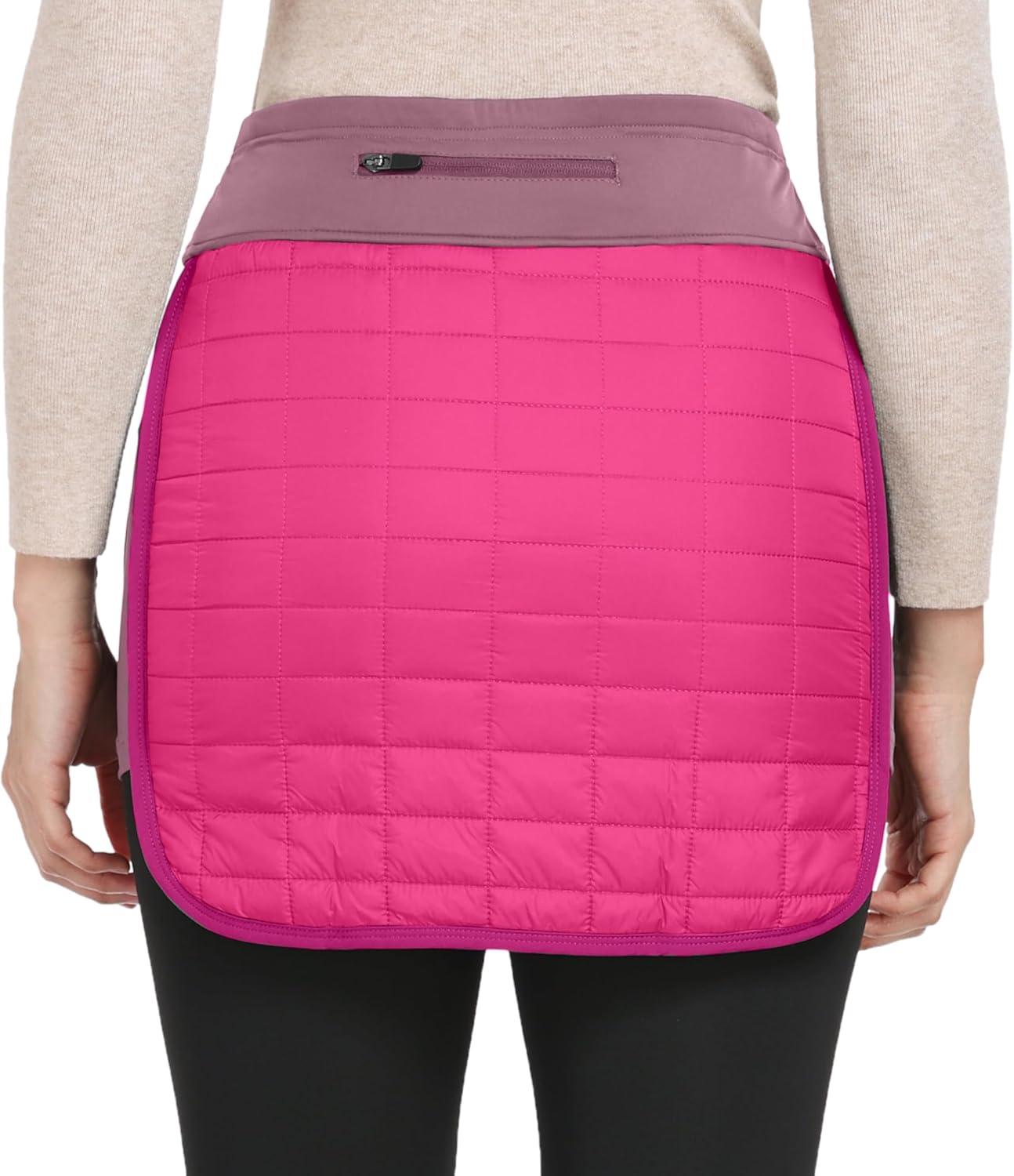 imageLittle Donkey Andy Womens Lightweight Puffer Sport Skorts Warm Quilted Skirt Outdoors Hiking RunningA Fuchsia Rose