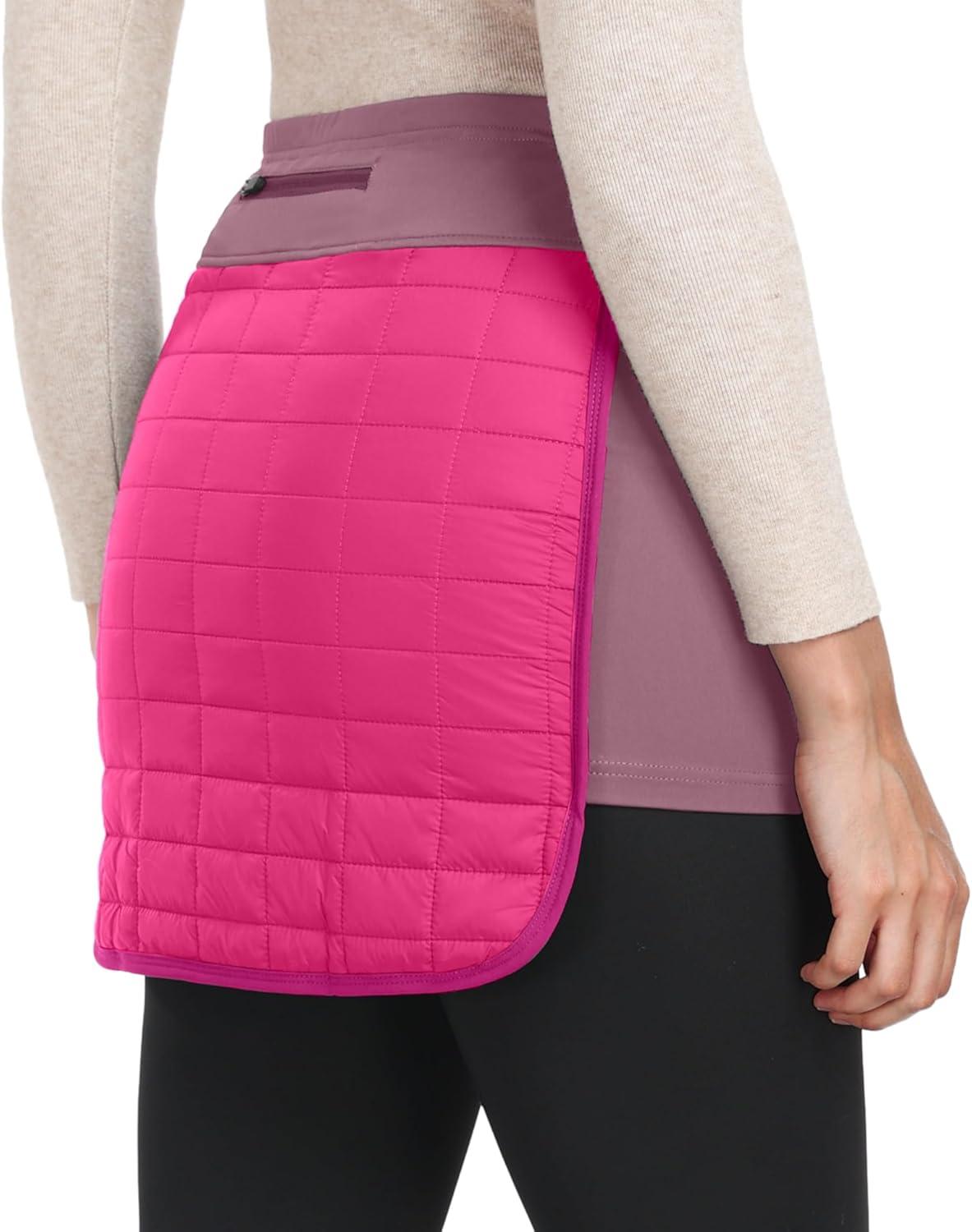 imageLittle Donkey Andy Womens Lightweight Puffer Sport Skorts Warm Quilted Skirt Outdoors Hiking RunningA Fuchsia Rose