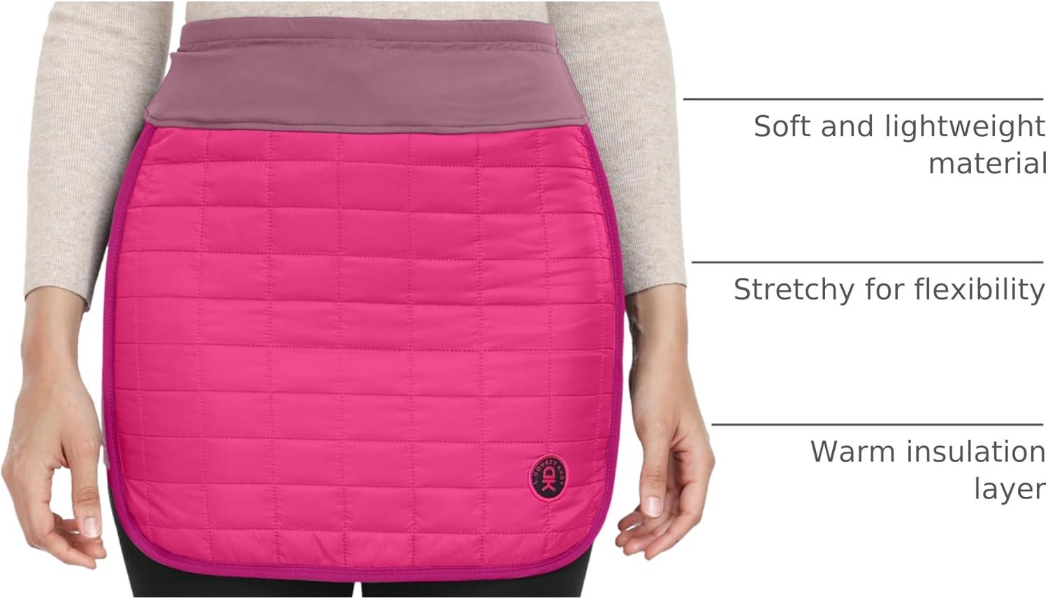 imageLittle Donkey Andy Womens Lightweight Puffer Sport Skorts Warm Quilted Skirt Outdoors Hiking RunningA Fuchsia Rose
