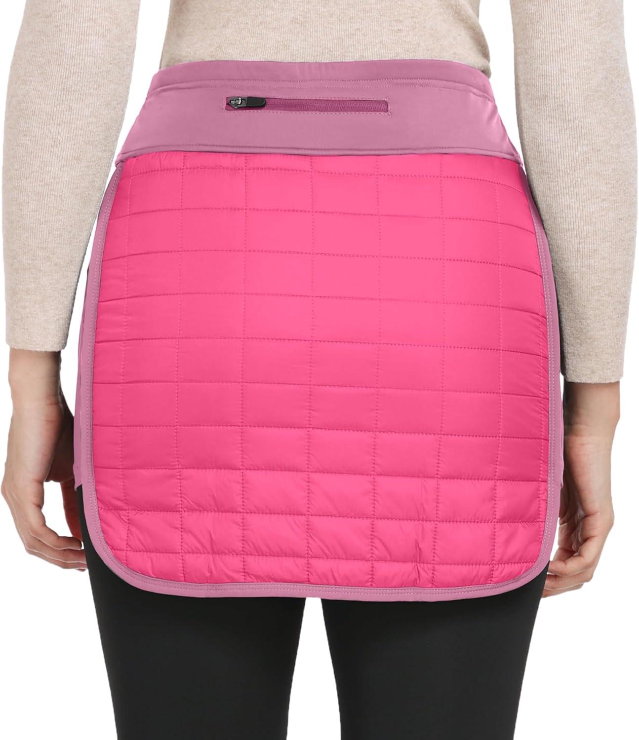 imageLittle Donkey Andy Womens Lightweight Puffer Sport Skorts Warm Quilted Skirt Outdoors Hiking RunningA Granita Red