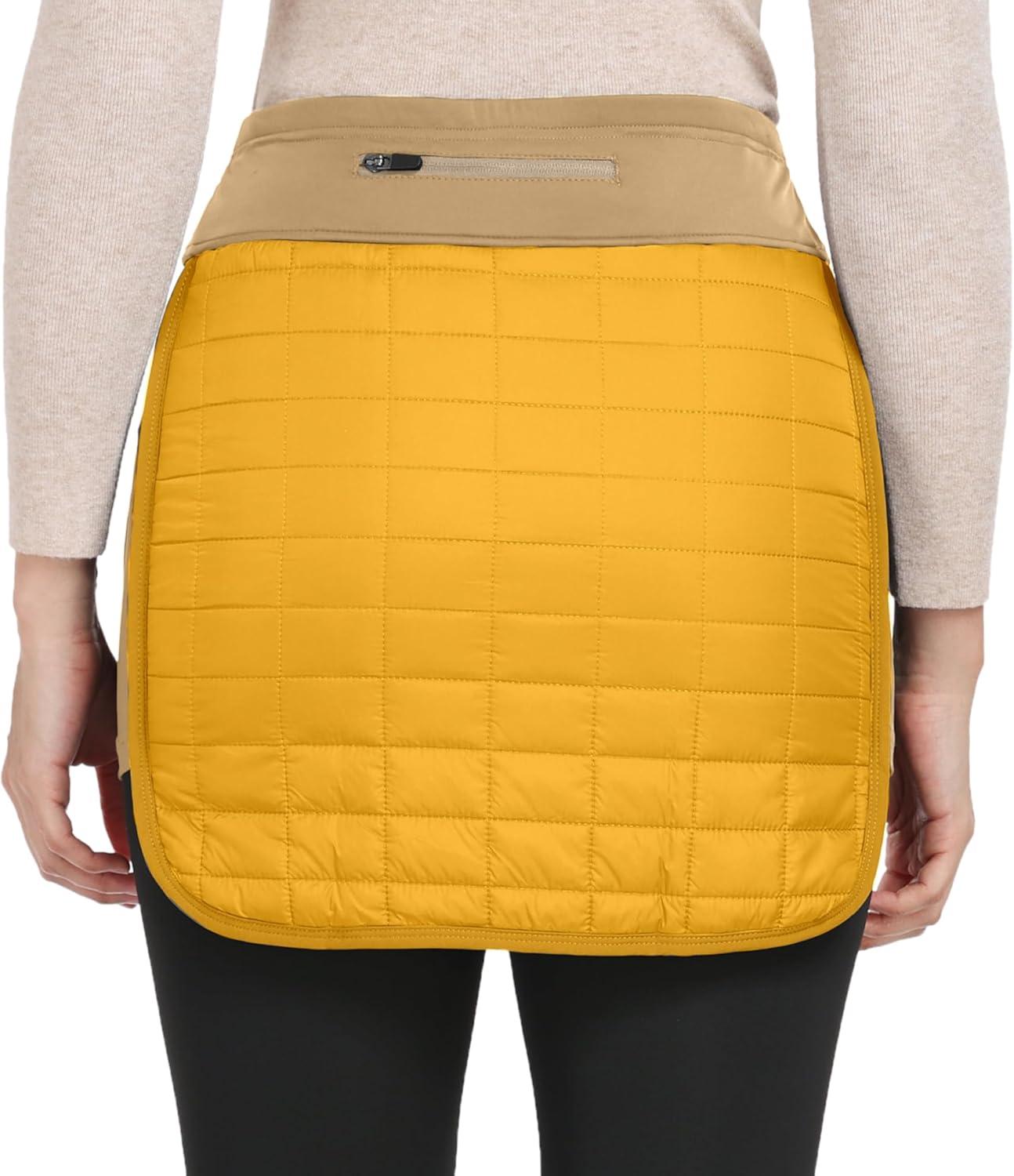 imageLittle Donkey Andy Womens Lightweight Puffer Sport Skorts Warm Quilted Skirt Outdoors Hiking RunningA Yellow
