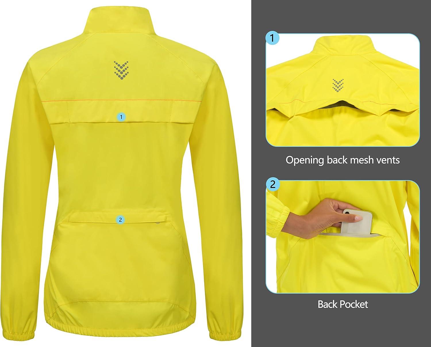 imageLittle Donkey Andy Womens Lightweight Rain Cycling Stretch Jacket with Hood Windproof and Waterproof Ultralight PackableB5upgradelemon