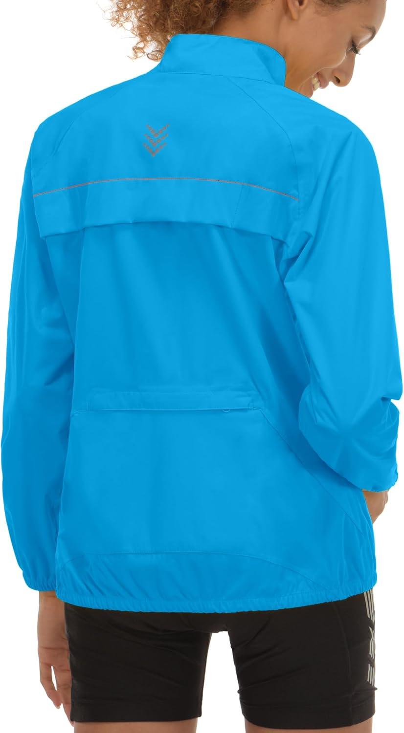 imageLittle Donkey Andy Womens Lightweight Rain Cycling Stretch Jacket with Hood Windproof and Waterproof Ultralight PackableB8upgradediva Blue