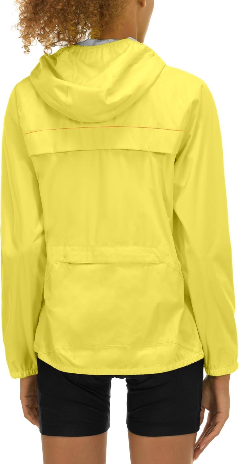 imageLittle Donkey Andy Womens Lightweight Rain Cycling Stretch Jacket with Hood Windproof and Waterproof Ultralight PackableUpgrade Hoodlemon