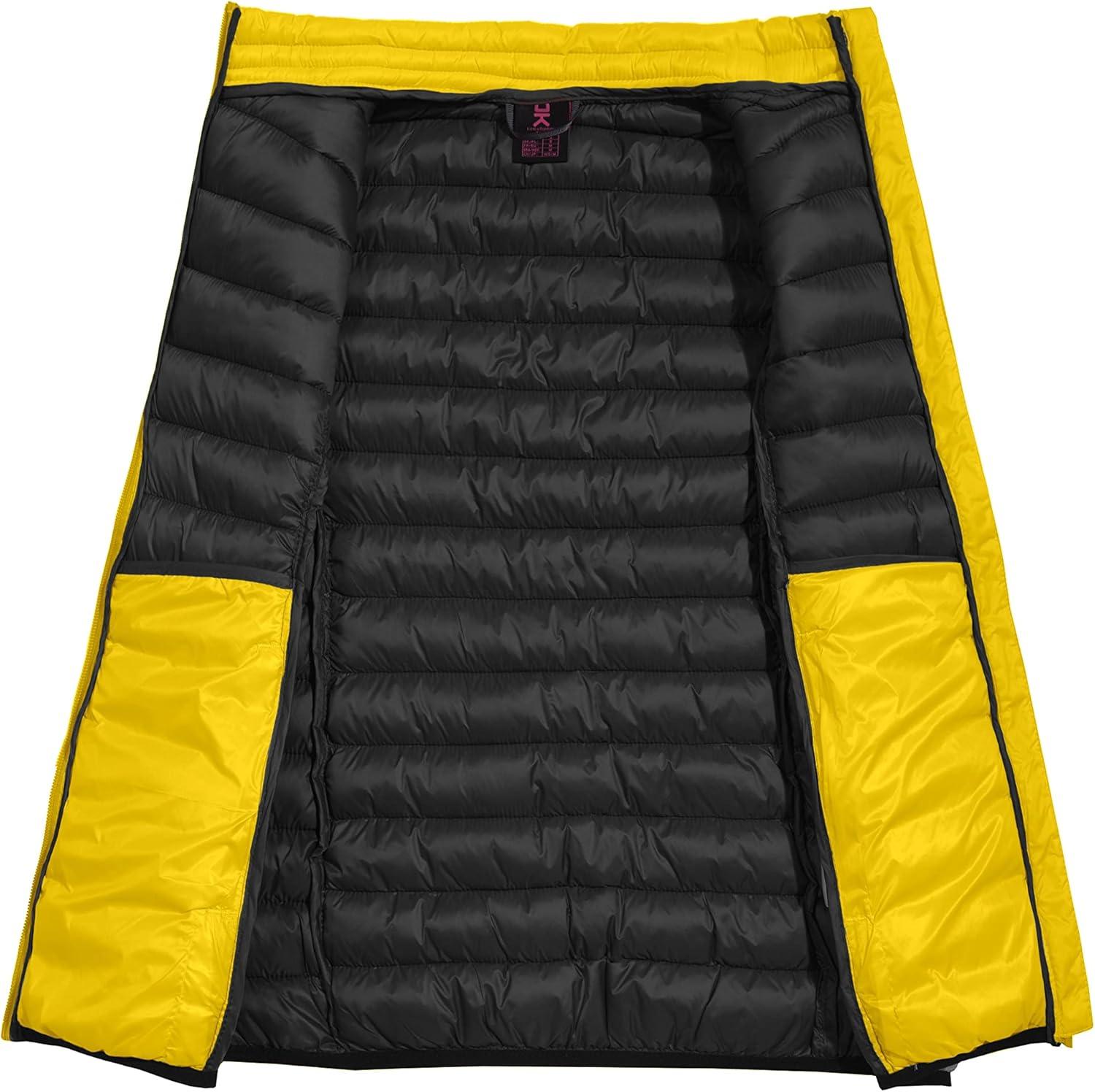 imageLittle Donkey Andy Womens Lightweight Warm Puffer Golf Vest Thermal Winter Sleeveless Jacket for Hiking Travel CasualA6 Cyber Yellow