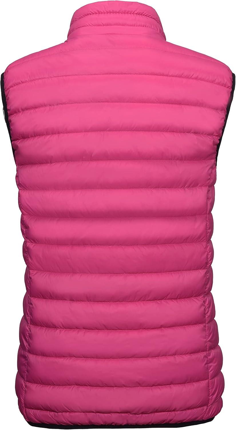 imageLittle Donkey Andy Womens Lightweight Warm Puffer Golf Vest Thermal Winter Sleeveless Jacket for Hiking Travel CasualB3 Carmine Rose