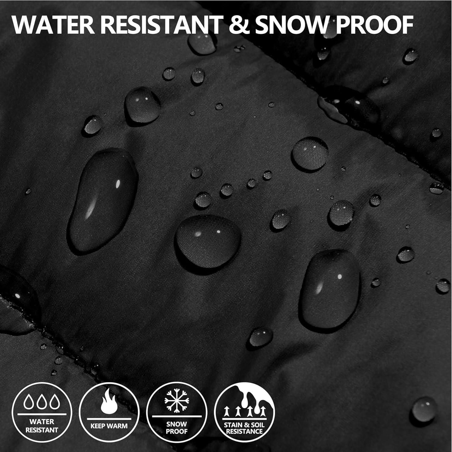imageLittle Donkey Andy Womens Puffer Pants Lightweight Warm Puffy Quilted Pants Winter Snow Ski TrousersBlack
