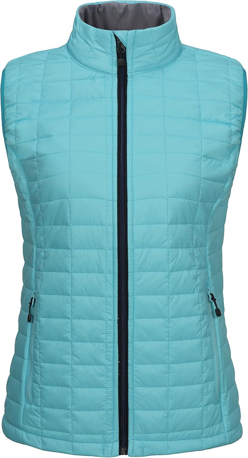 imageLittle Donkey Andy Womens Puffer Vest Lightweight Warm Sleeveless Jacket for Hiking Travel GolfLight BlueLight Blue
