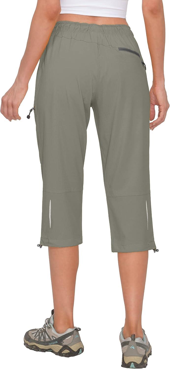 imageLittle Donkey Andy Womens Quick Dry 34 Pants Capri Shorts Lightweight Hiking Travel CasualA05 Sage
