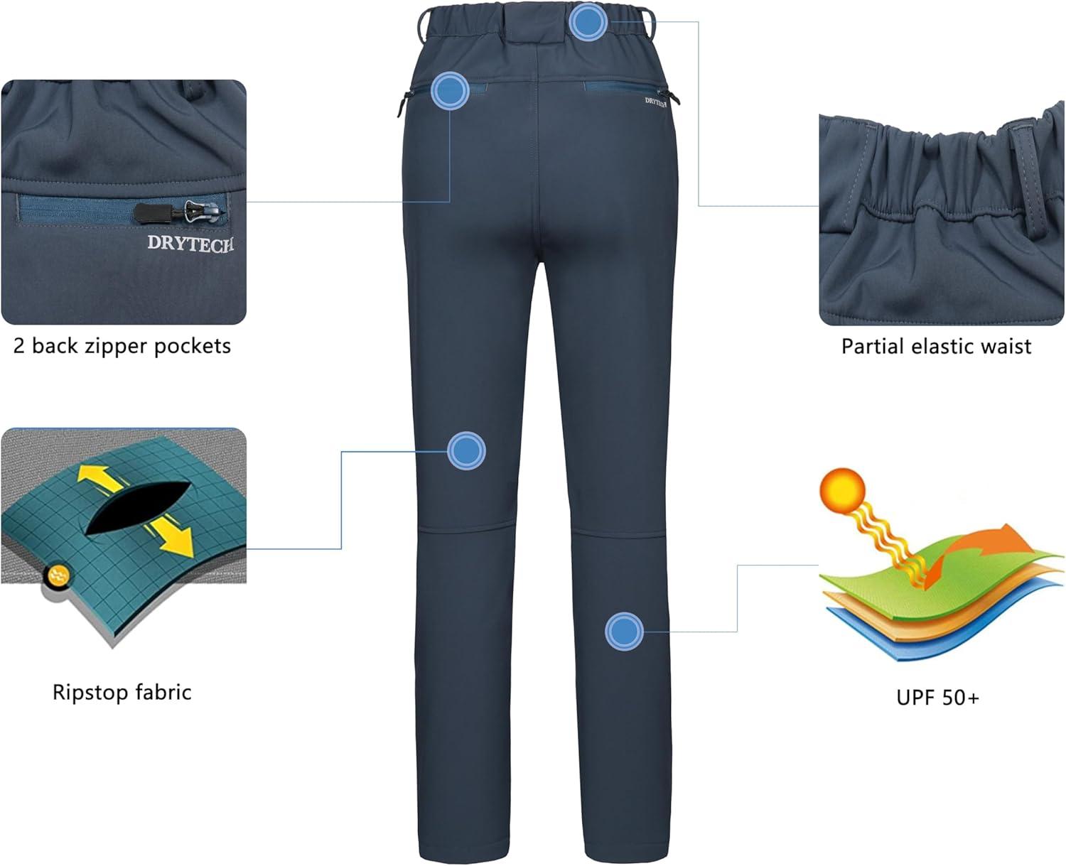imageLittle Donkey Andy Womens Ski Softshell Pants Winter Windproof Snow PantsBdeep Blue