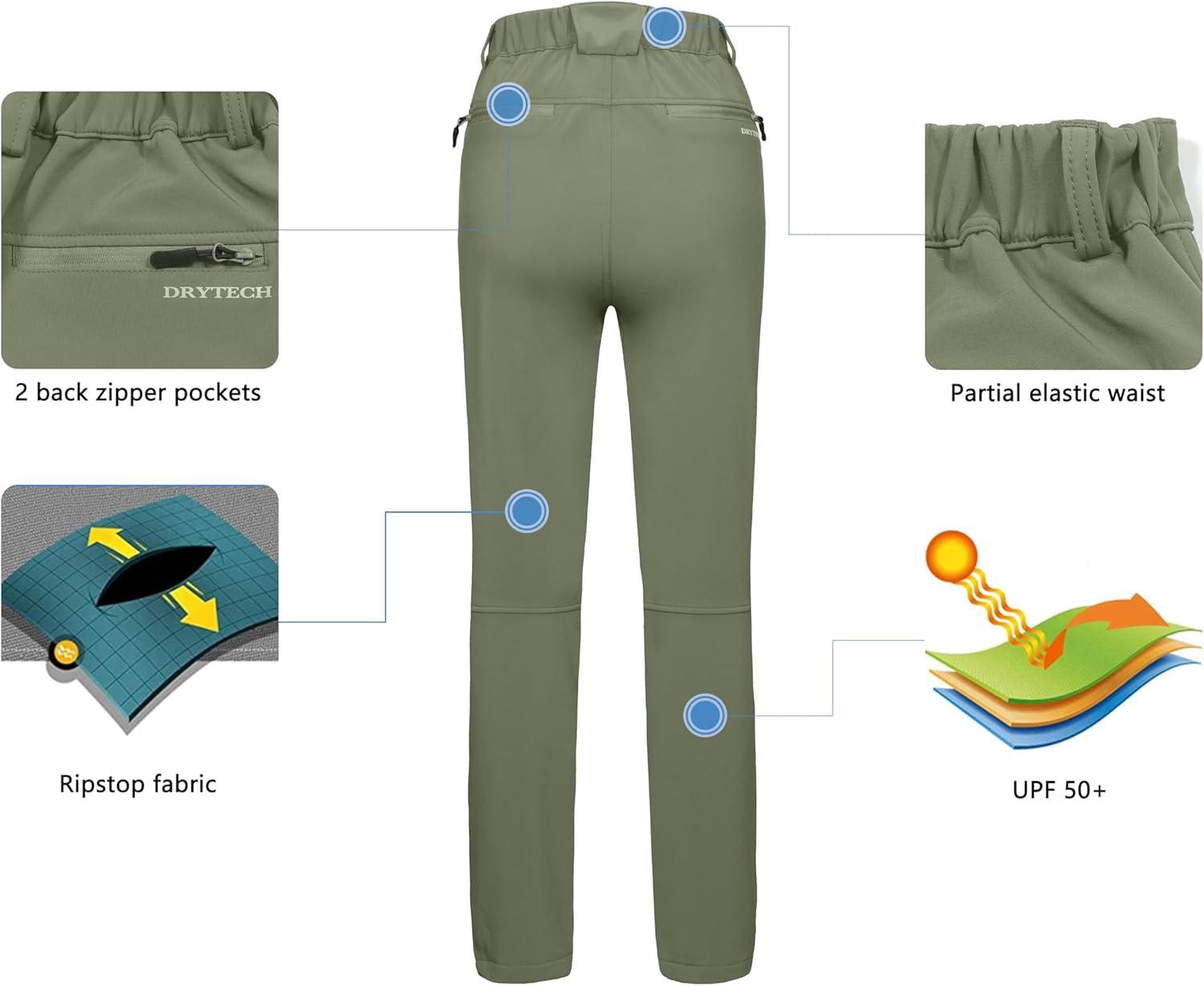 imageLittle Donkey Andy Womens Ski Softshell Pants Winter Windproof Snow PantsBsage