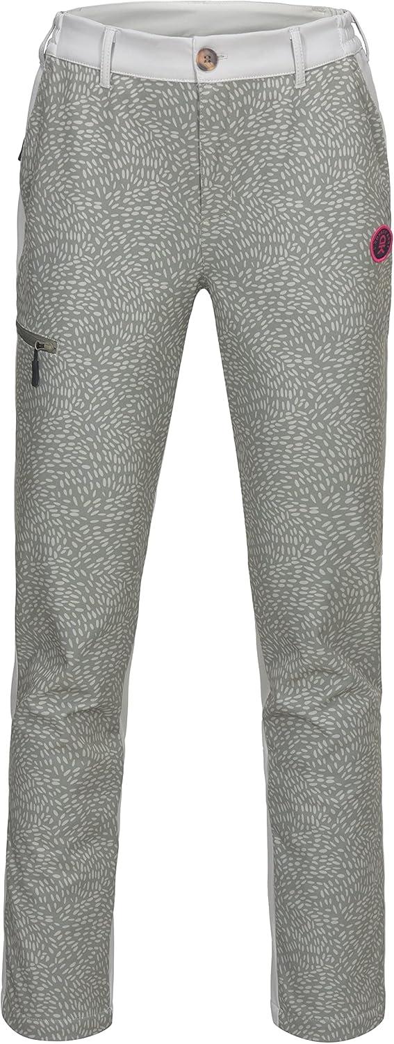 imageLittle Donkey Andy Womens Softshell Pants Fleece Lined and Water Repellant for Hiking Ski SnowboardingKhaki Floral