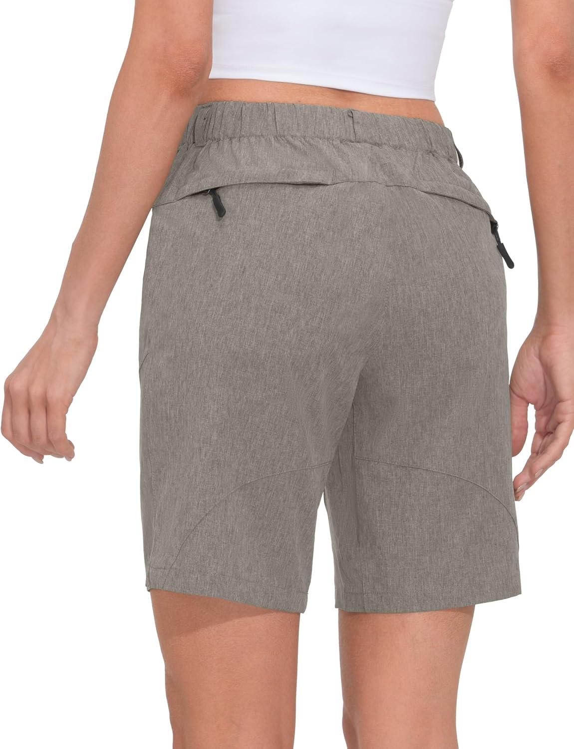 imageLittle Donkey Andy Womens Stretch Quick Dry Shorts for Hiking Camping TravelGrey Heather