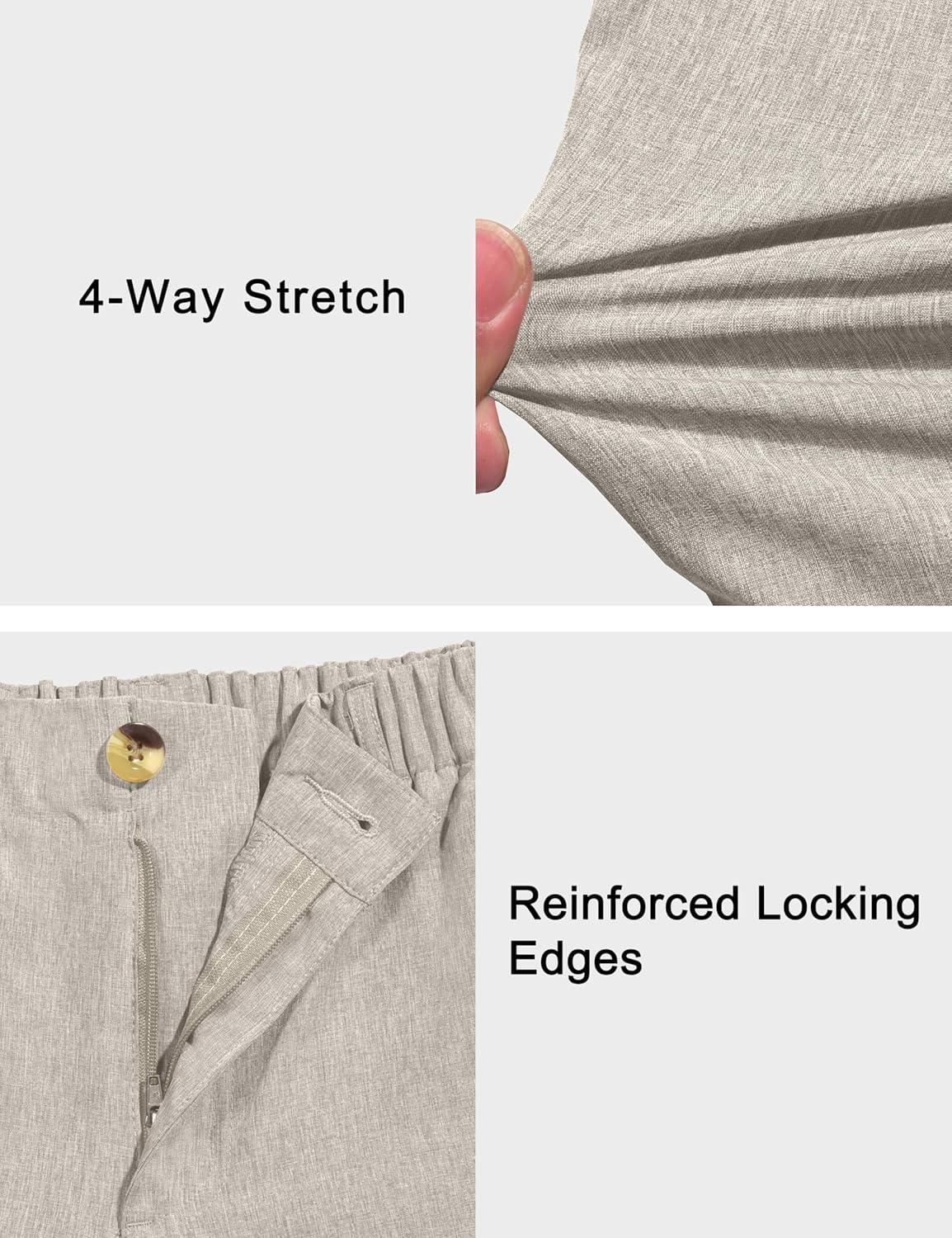 imageLittle Donkey Andy Womens Stretch Quick Dry Shorts for Hiking Camping TravelLight Grey Heather