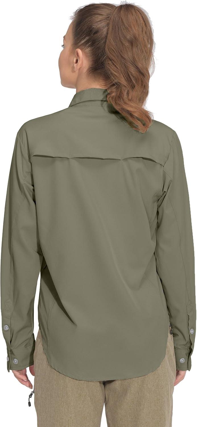 imageLittle Donkey Andy Womens Stretch Quick Dry UPF50 Long Sleeve Shirt for Hiking Travel CampingUpgraded Sage