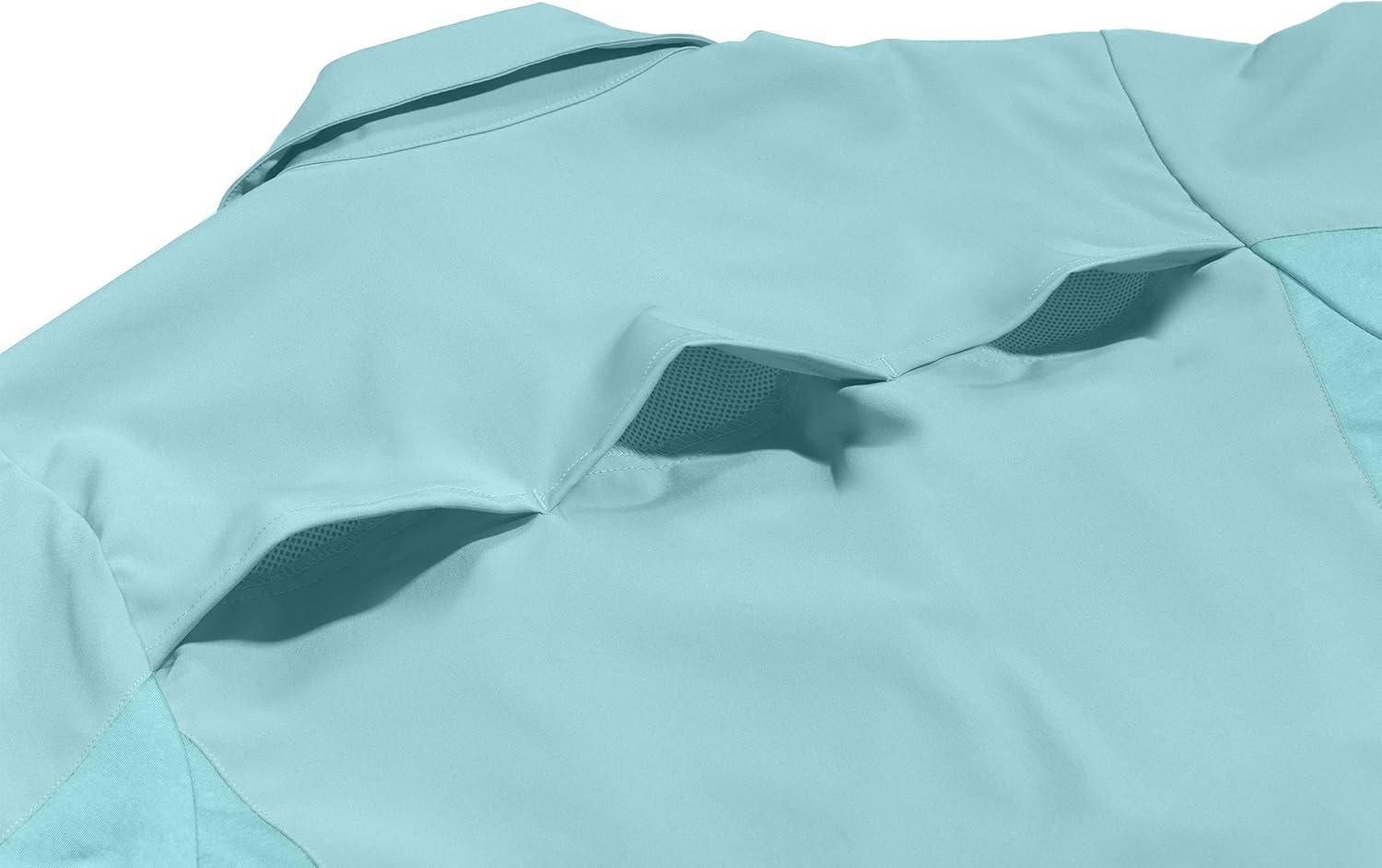 imageLittle Donkey Andy Womens Stretch Quick Dry UPF50 Short Sleeve Shirt for Hiking Travel CampingLight Blue
