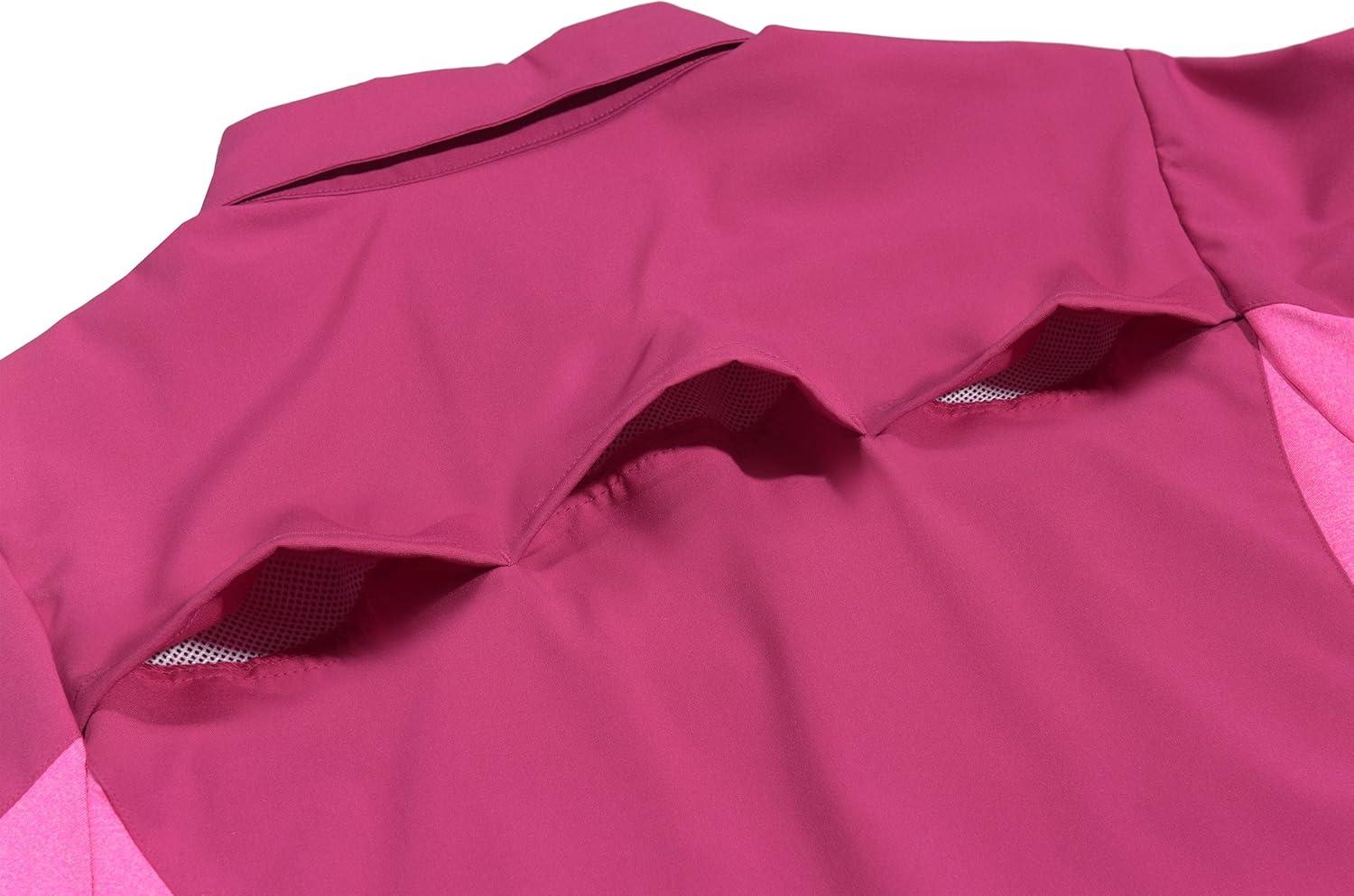imageLittle Donkey Andy Womens Stretch Quick Dry UPF50 Short Sleeve Shirt for Hiking Travel CampingRose Red