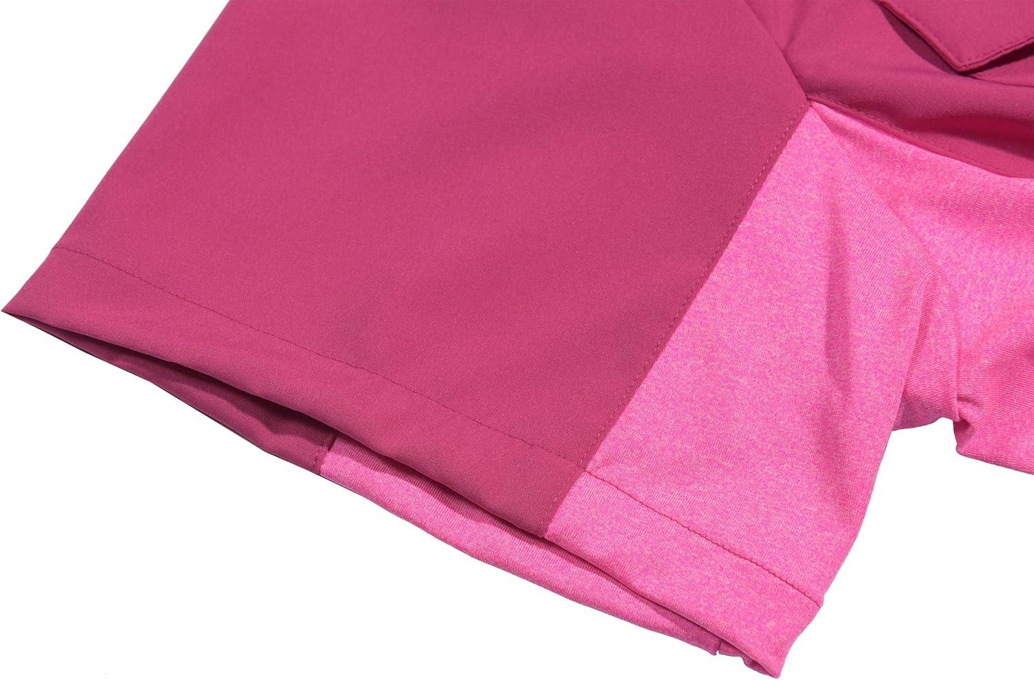 imageLittle Donkey Andy Womens Stretch Quick Dry UPF50 Short Sleeve Shirt for Hiking Travel CampingRose Red