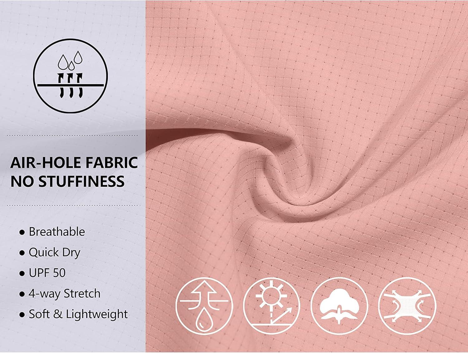 imageLittle Donkey Andy Womens UPF 50 UV Protection Shirt Breathable Short Sleeve Fishing Hiking Shirts Quick DryCoral Almond