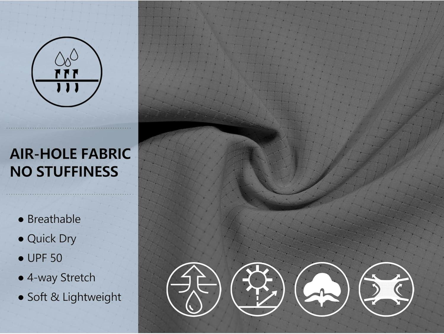 imageLittle Donkey Andy Womens UPF 50 UV Protection Shirt Breathable Short Sleeve Fishing Hiking Shirts Quick DryGrey