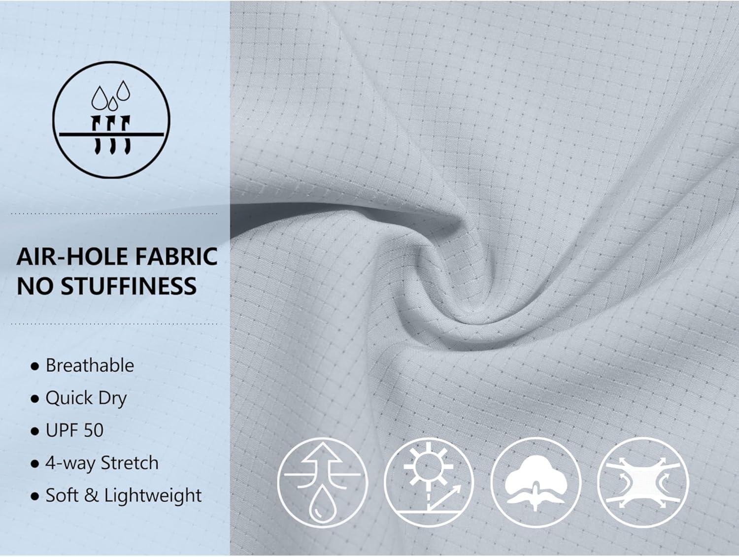 imageLittle Donkey Andy Womens UPF 50 UV Protection Shirt Breathable Short Sleeve Fishing Hiking Shirts Quick DryLight Gray
