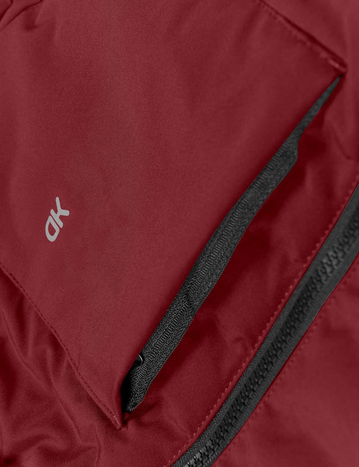 imageLittle Donkey Andy Womens Warm Waterproof Puffer Jacket Hooded Windproof Winter Coat with Recycled InsulationUpgraded Dark Red