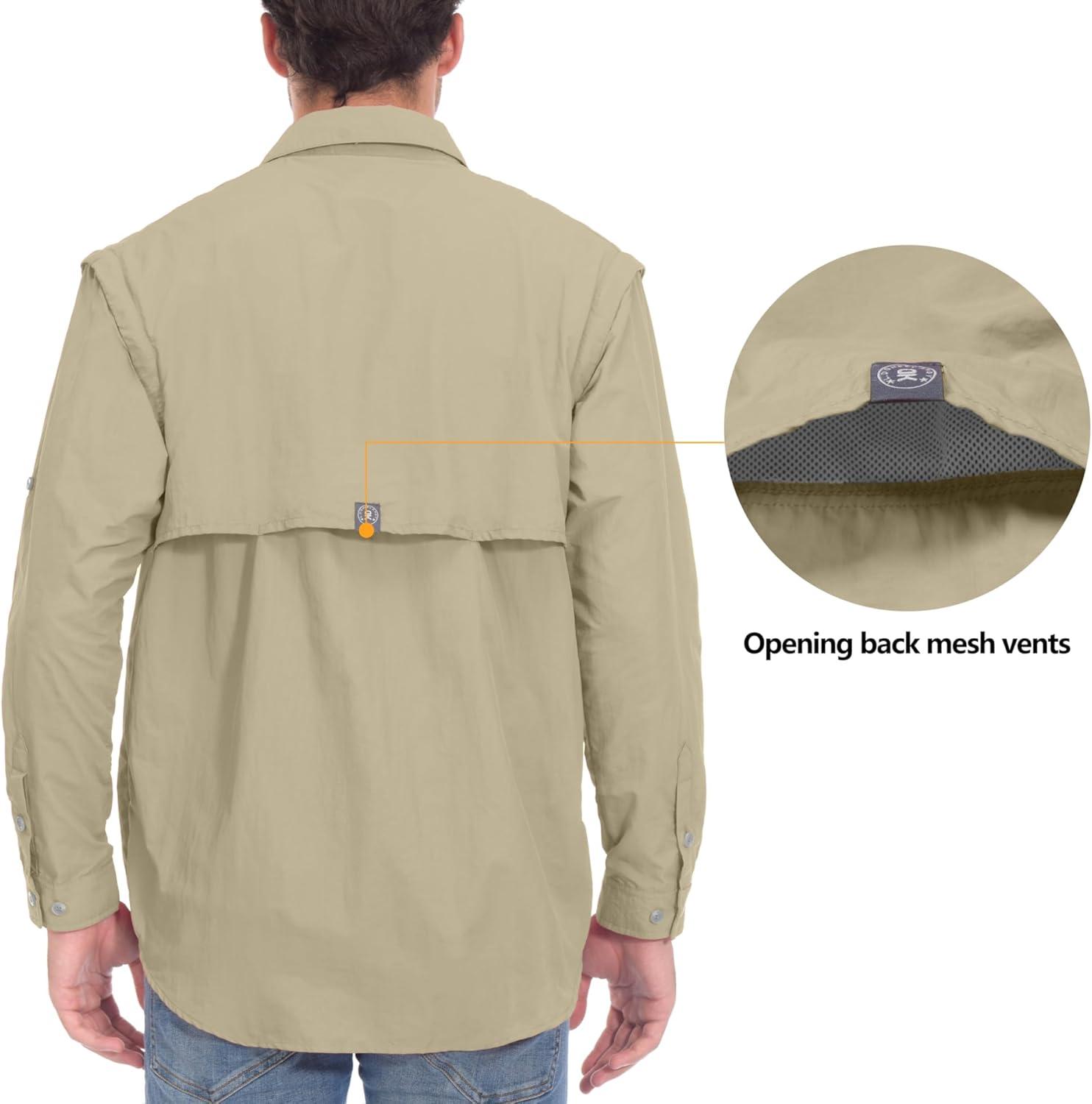 imageLittle Donkey Andy mens UtilityDetachable Sleevespale Khaki