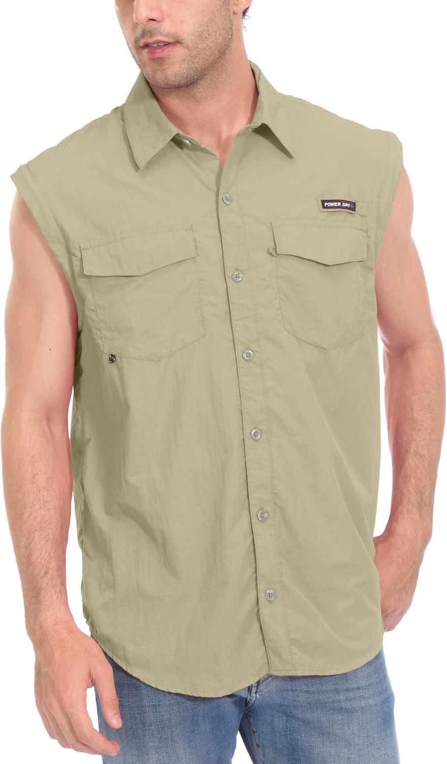 imageLittle Donkey Andy mens UtilityDetachable Sleevespale Khaki