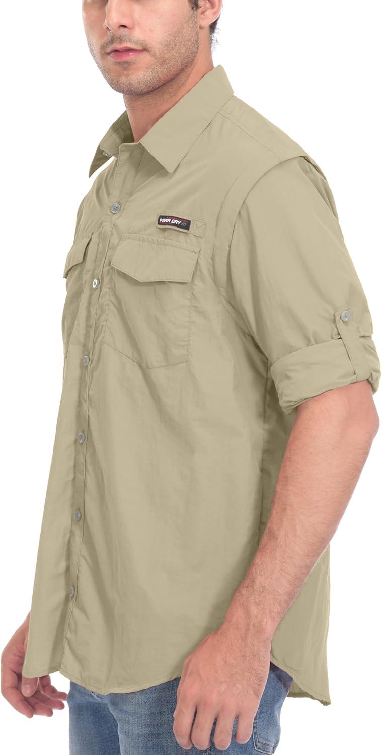 imageLittle Donkey Andy mens UtilityDetachable Sleevespale Khaki