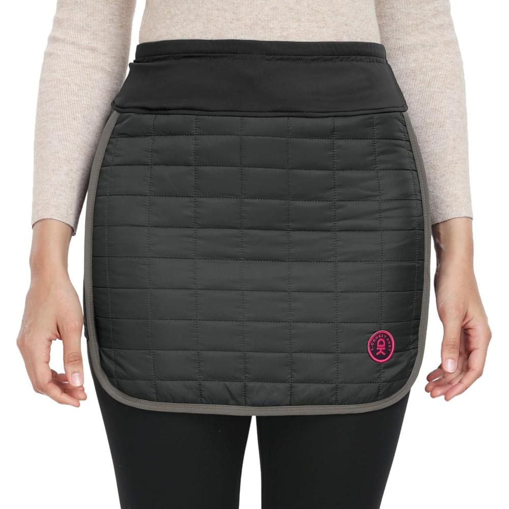 imageLittle Donkey Andy Womens Lightweight Puffer Sport Skorts Warm Quilted Skirt Outdoors Hiking RunningA Dark Grey