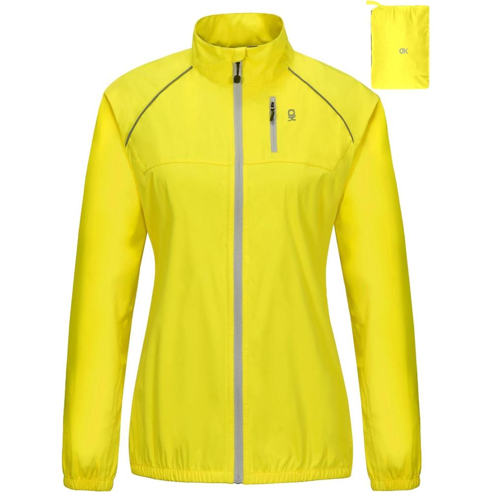 imageLittle Donkey Andy Womens Lightweight Rain Cycling Stretch Jacket with Hood Windproof and Waterproof Ultralight PackableB5upgradelemon