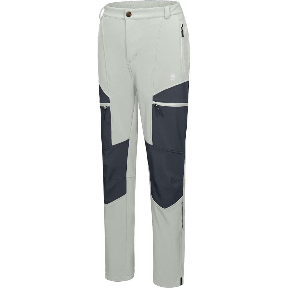 imageLittle Donkey Andy Womens Ski Softshell Pants Winter Windproof Snow PantsBlight Gray