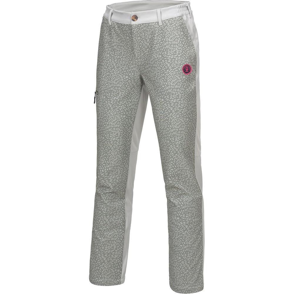 imageLittle Donkey Andy Womens Softshell Pants Fleece Lined and Water Repellant for Hiking Ski SnowboardingKhaki Floral