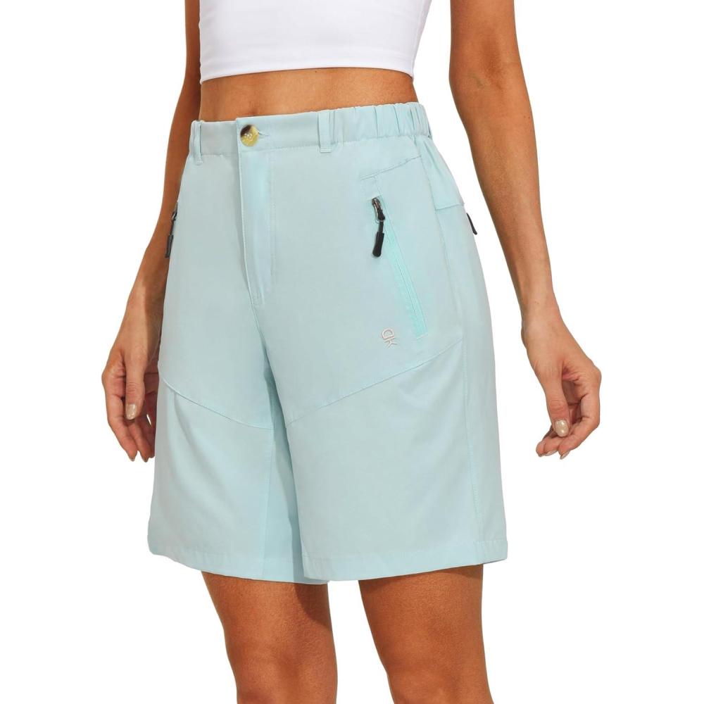 imageLittle Donkey Andy Womens Stretch Quick Dry Shorts for Hiking Camping TravelBlue