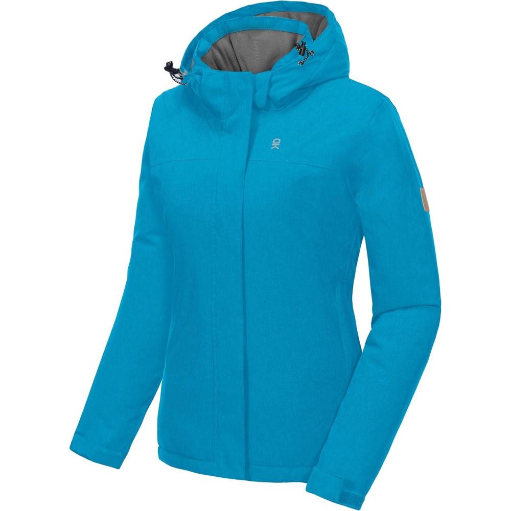imageLittle Donkey Andy Womens Waterproof Ski Snowboarding Jacket Windproof Warm Coat with Detachable HoodFaience Heather
