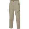 imageLittle Donkey Andy Mens Hiking Snow Pants Fleece Lined Ski Pants Softshell Pants Windproofampamp Water ResistantKhaki