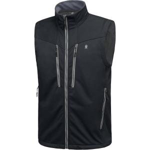 Little Donkey Andy Men’s Lightweight Fleece Lined Outdoor Vests Windproof Sleeveless Jackets for Hiking Travel Golf(1. Black)