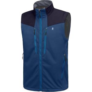 Little Donkey Andy Men’s Lightweight Fleece Lined Outdoor Vests Windproof Sleeveless Jackets for Hiking Travel Golf(2. Vallarta Blue)