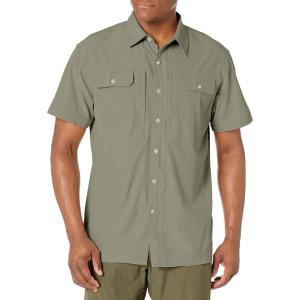 Little Donkey Andy Men’s Lightweight Short Sleeve Shirt Quick Dry Stretch Shirt for Hiking Travel, UPF50(Upgraded Sage)