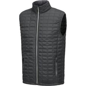 Little Donkey Andy Men’s Puffer Vest, Lightweight Warm Sleeveless Jacket for Hiking Travel Golf(Gray/Black A2)