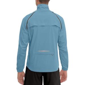 Little Donkey Andy Men’s Quick-dry Running Jacket, Convertible UPF 50+ Cycling Jacket Windbreaker with Removable Sleeves(Blue)