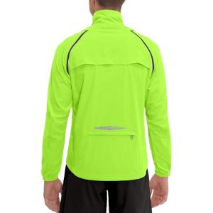 Little Donkey Andy Men’s Quick-dry Running Jacket, Convertible UPF 50+ Cycling Jacket Windbreaker with Removable Sleeves(Fluorescent Yellow)