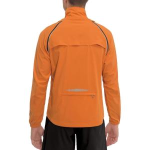 Little Donkey Andy Men’s Quick-dry Running Jacket, Convertible UPF 50+ Cycling Jacket Windbreaker with Removable Sleeves(Orange)