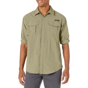 Little Donkey Andy Men’s UPF 50+ UV Protection Shirt, Short Sleeve Fishing Shirt, Breathable and Fast Dry(Pale Khaki)