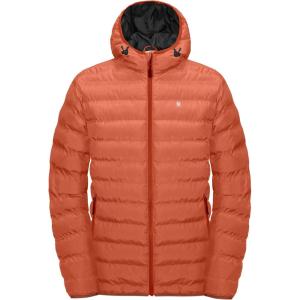 Little Donkey Andy Men’s Warm Waterproof Puffer Jacket Hooded Windproof Winter Coat with Recycled Insulation(Orange Heather)