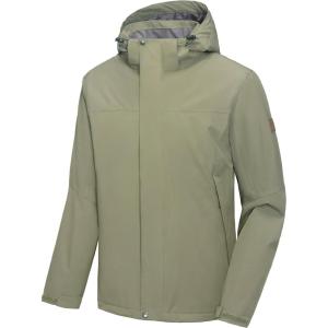 Little Donkey Andy Men’s Waterproof Ski Snowboarding Jacket Windproof Warm Coat with Detachable Hood(Sage(polyester-fill polyster Lining))