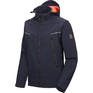 Little Donkey Andy Men’s Waterproof Softshell Jacket with Detachable Sleeves and Hood, Fleece Mountain Ski Snow Rain Coat(Dark Blue.a1)