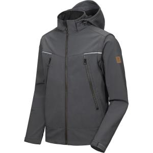 Little Donkey Andy Men’s Waterproof Softshell Jacket with Detachable Sleeves and Hood, Fleece Mountain Ski Snow Rain Coat(Gray)